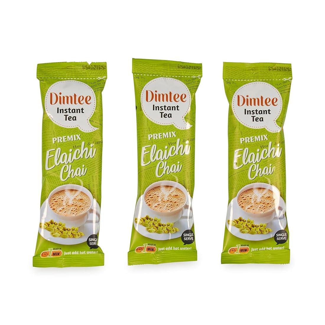 Chaizup Dimtee 1 Min Instant Elachi Premix Tea - 36 Sachets | Elachi Flavours | 36 Servings | 450g